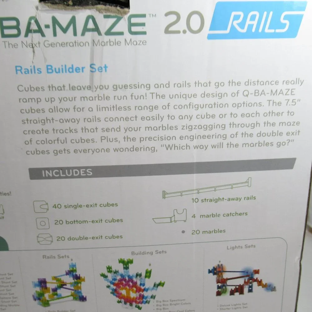 Q-Ba-Maze 2.0 Rails Builder Set